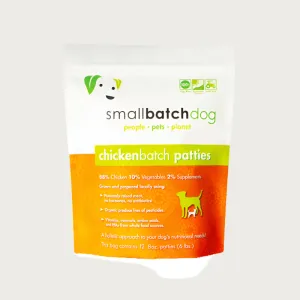 SMALLBATCH Frozen Raw Chicken Batch Patties for Dogs