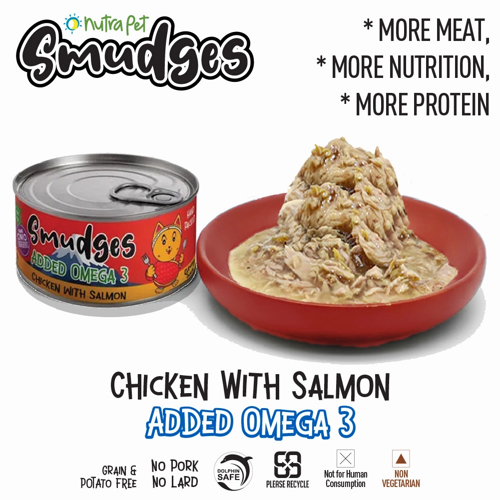 Smudges Chicken with Salmon in Gravy Adult Cat Wet Food