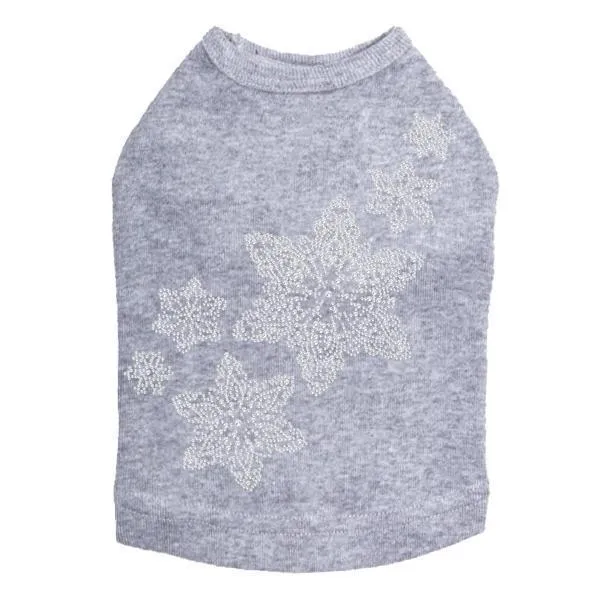 Snowflakes Rhinestone Dog Tank