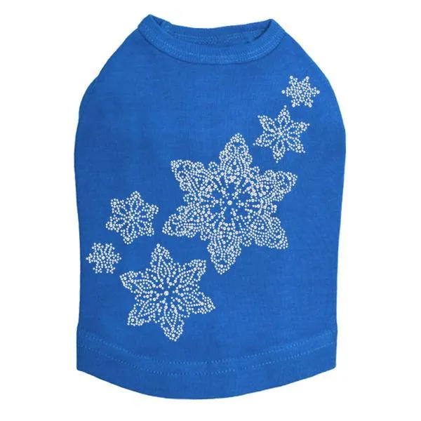 Snowflakes Rhinestone Dog Tank
