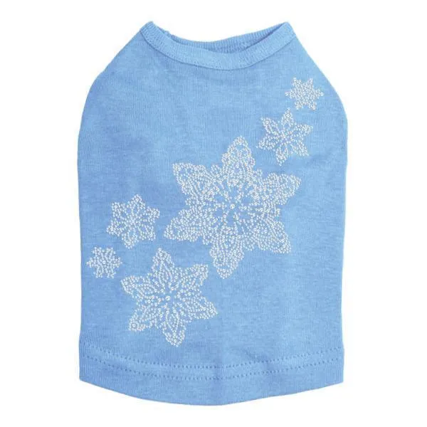 Snowflakes Rhinestone Dog Tank