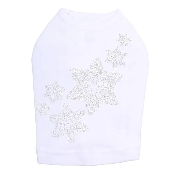 Snowflakes Rhinestone Dog Tank