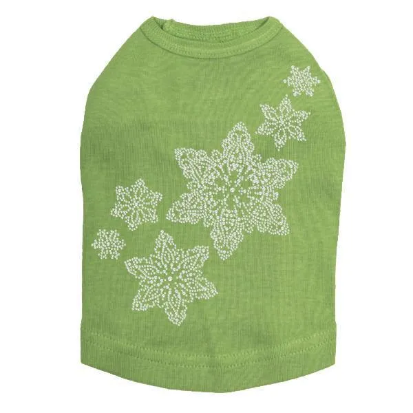 Snowflakes Rhinestone Dog Tank
