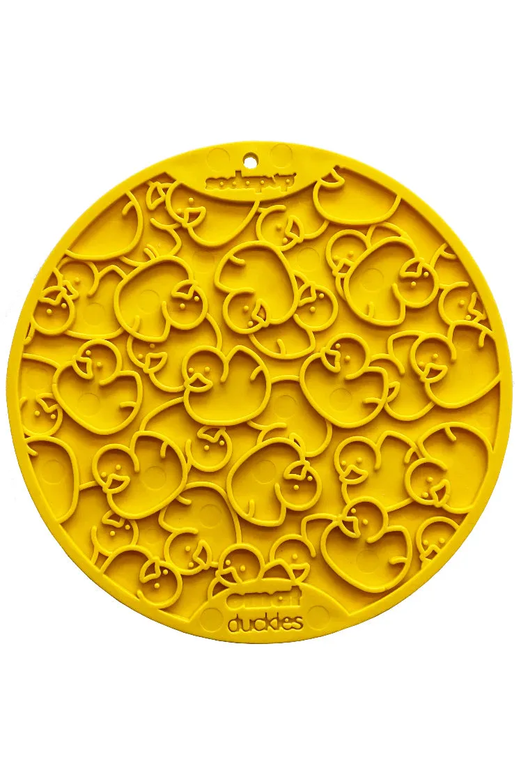 SodaPup Yellow Duckies Lickmat with Suction Cups