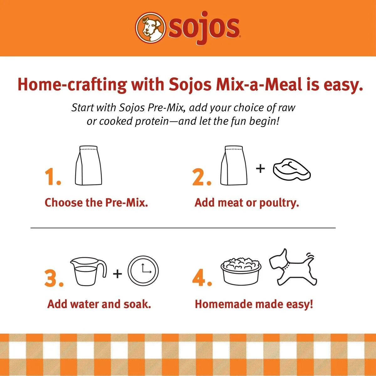 Sojos Mix-A-Meal Fruit & Veggie Pre-Mix Grain-Free Dog Food