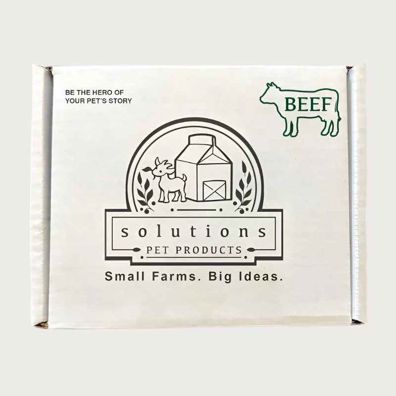 SOLUTIONS PET PRODUCTS Frozen Raw Beef Recipe for Dogs
