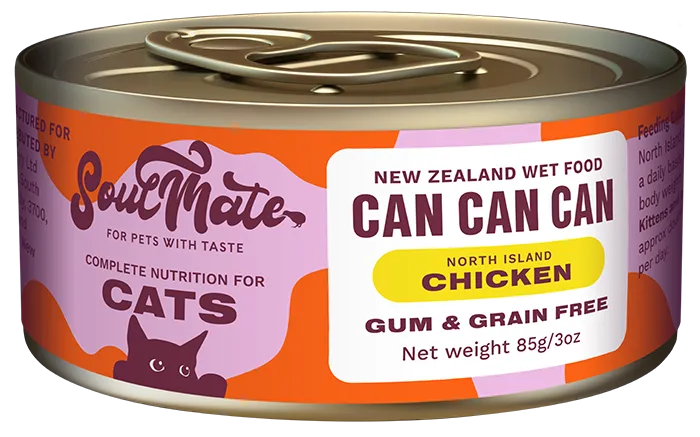 Soulmate New Zealand Cat Wet Food Can Can Can -  North Island Chicken