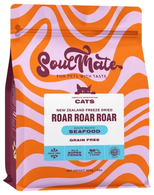 Soulmate New Zealand Freeze Dried Cat Food Roar Roar Roar - South Pacific Seafood