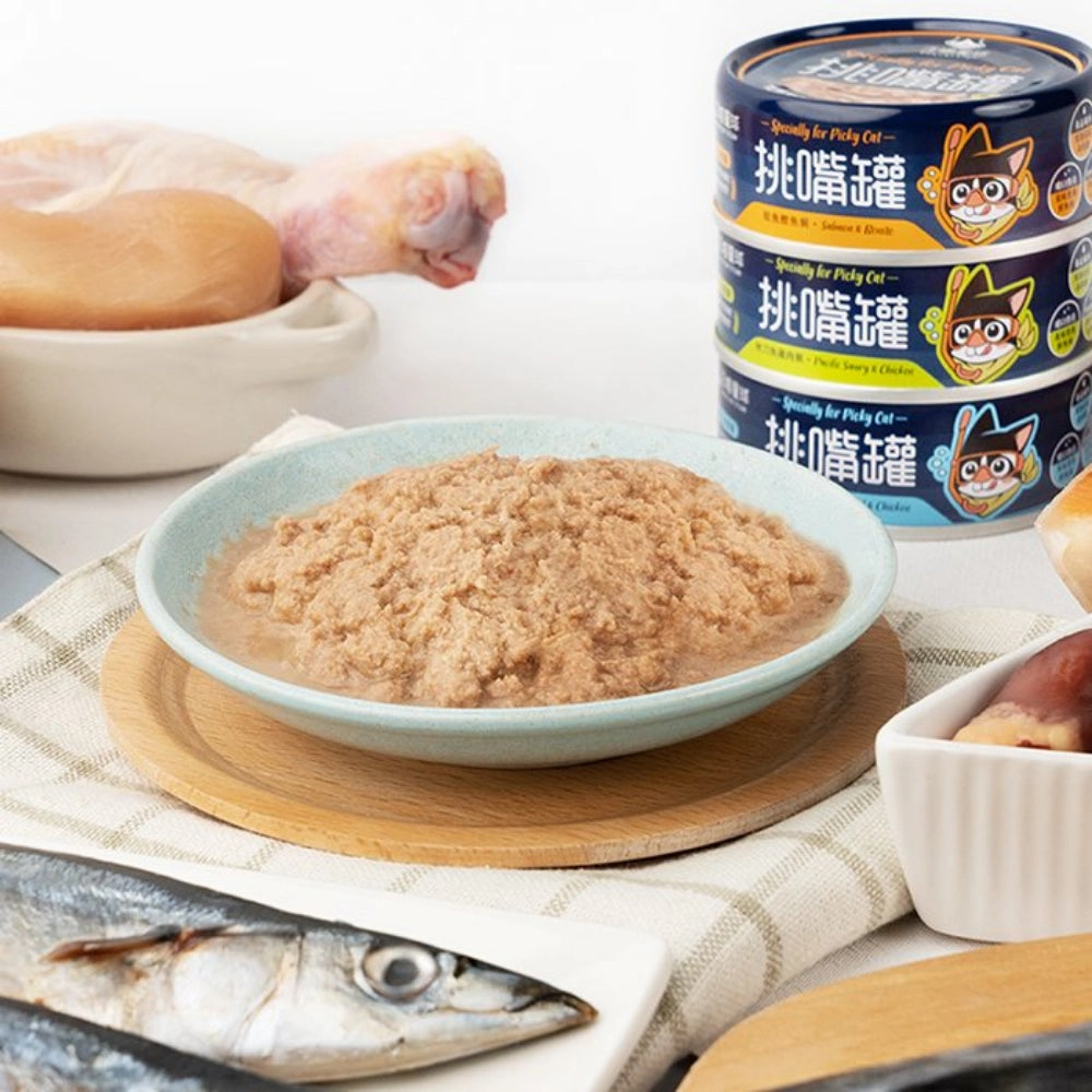 Specially for Picky Cat - Salmon & Bonito Complete Balanced Cat Can
