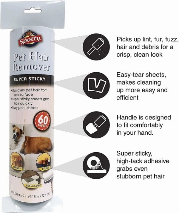Spotty Super Sticky Pet Hair Remover Refill