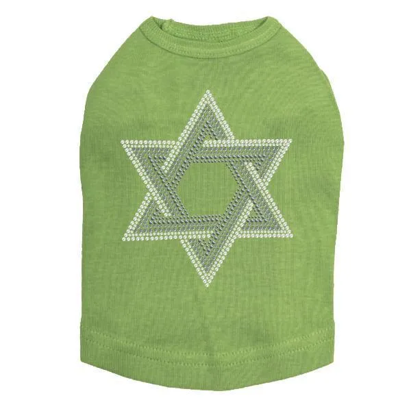 Star Of David Rhinestone Dog Tank