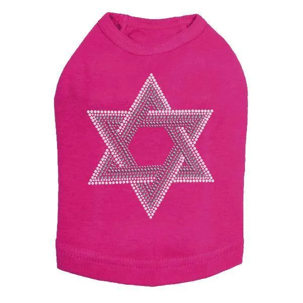 Star Of David Rhinestone Dog Tank