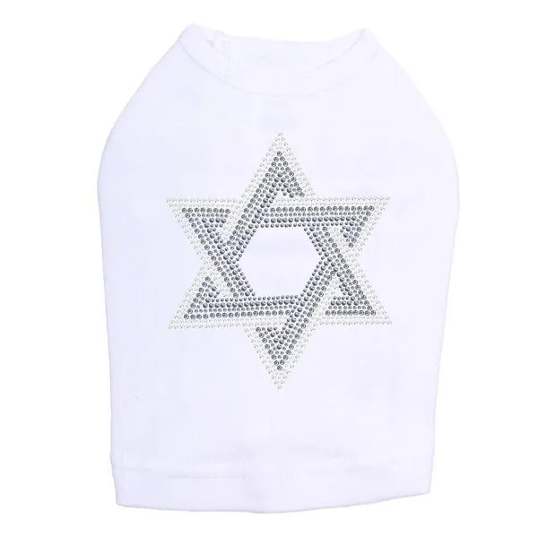 Star Of David Rhinestone Dog Tank