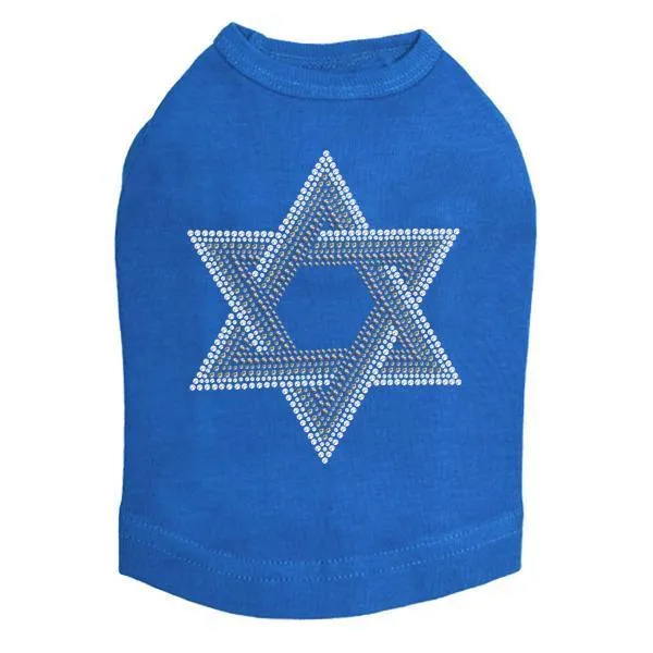 Star Of David Rhinestone Dog Tank