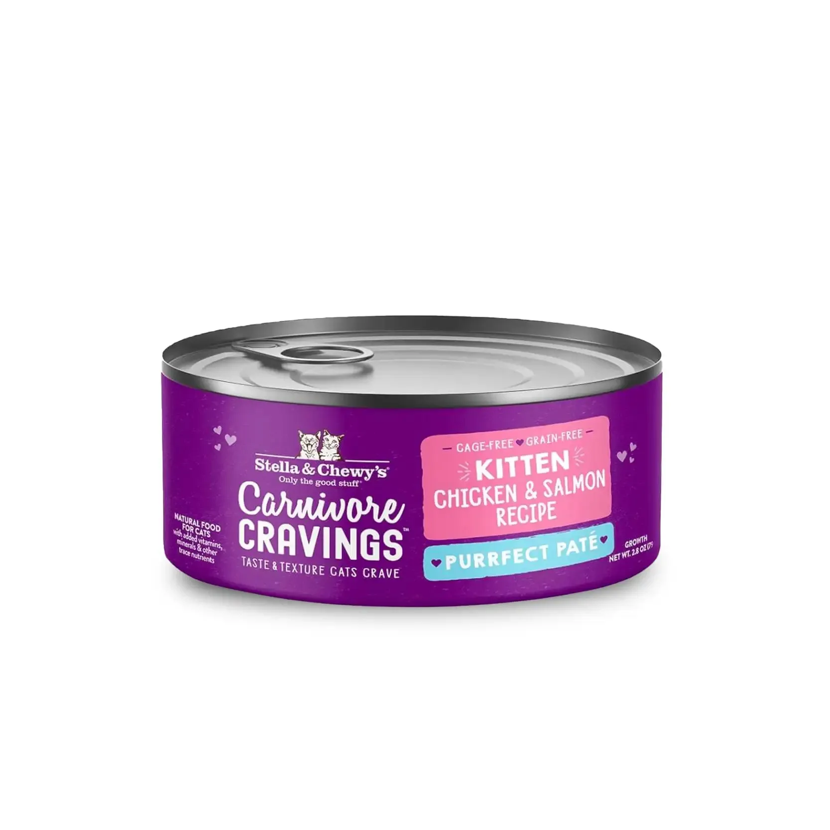 Stella & Chewy's - Carnivore Cravings Purrfect Pate Kitten Wet Food - Chicken & Salmon Recipe