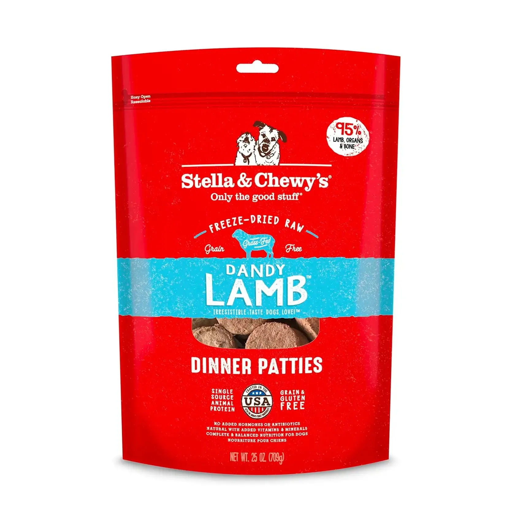 Stella & Chewy's - Freeze Dried Dandy Lamb Dinner Patties