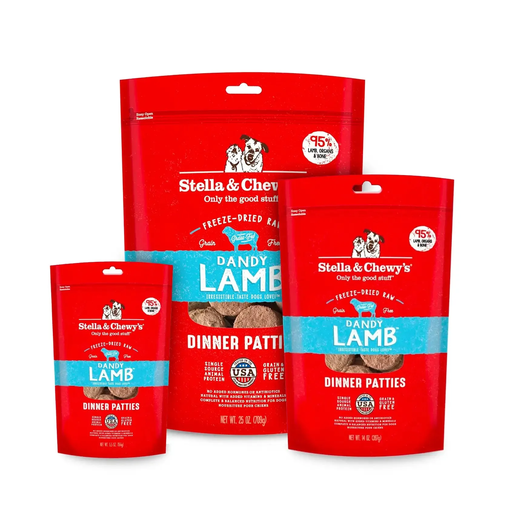 Stella & Chewy's - Freeze Dried Dandy Lamb Dinner Patties