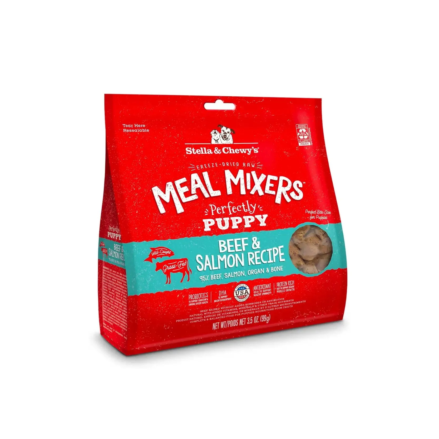Stella & Chewy's - Freeze Dried Perfectly Puppy Beef & Salmon Meal Mixers