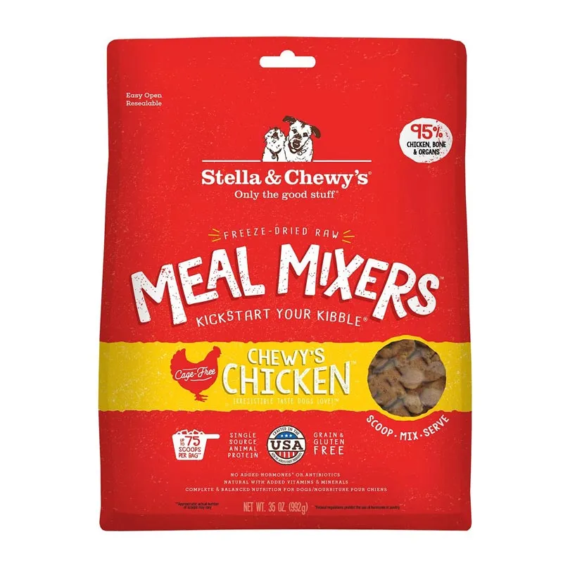STELLA & CHEWY'S Freeze-Dried Raw Chewy's Chicken Meal Mixers for Dogs