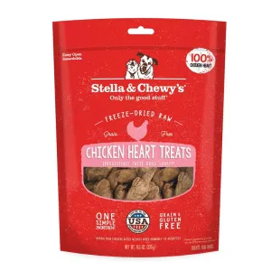 STELLA & CHEWY'S Freeze-Dried Raw Chicken Heart Treats for Dogs