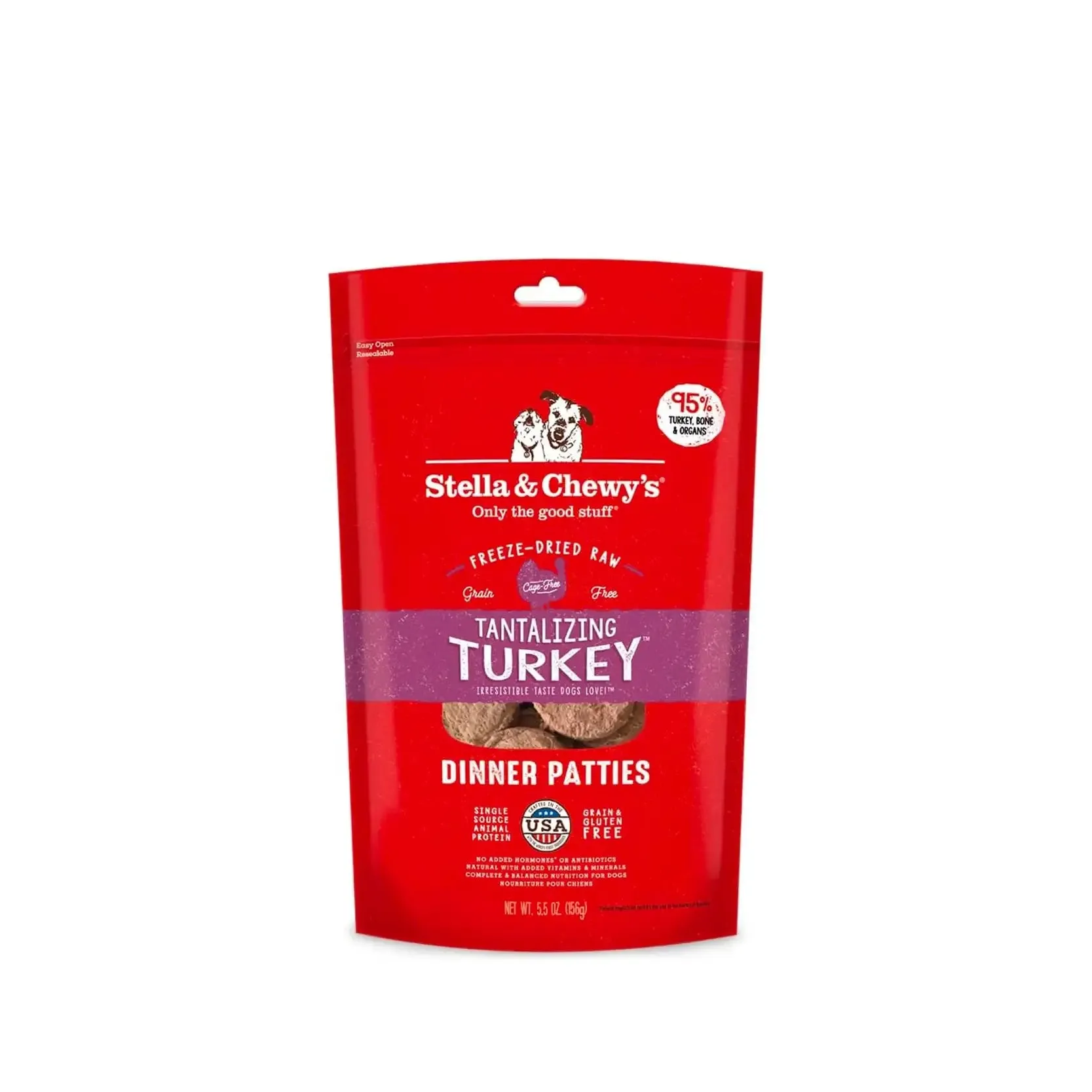 Stella & Chewy's - Freeze Dried Tantalizing Turkey Dinner Patties