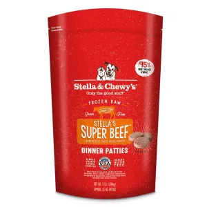 STELLA & CHEWY'S Frozen Raw Super Beef Dinner Patties for Dogs