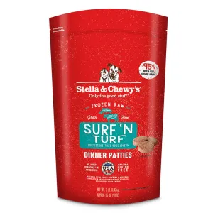 STELLA & CHEWY'S Frozen Raw Surf 'N Turf Dinner Patties for Dogs