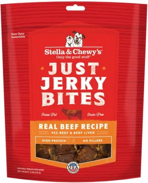Stella & Chewy's Just Jerky Bites Real Beef Recipe Grain-Free Dog Treats