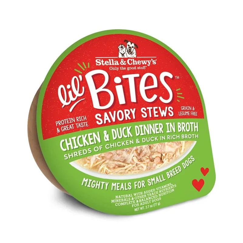 STELLA & CHEWY'S Lil Bites Savory Stews Chicken & Duck Dinner for Dogs