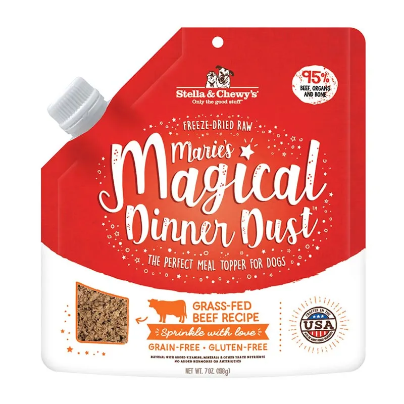 STELLA & CHEWY'S Magical Dinner Dust Beef Recipe Meal Topper for Dogs
