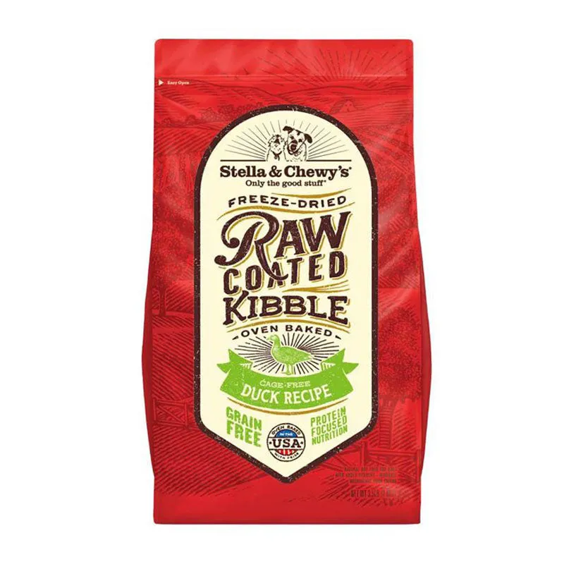 STELLA & CHEWY'S Raw Coated Kibble Grain-Free Duck Recipe for Dogs