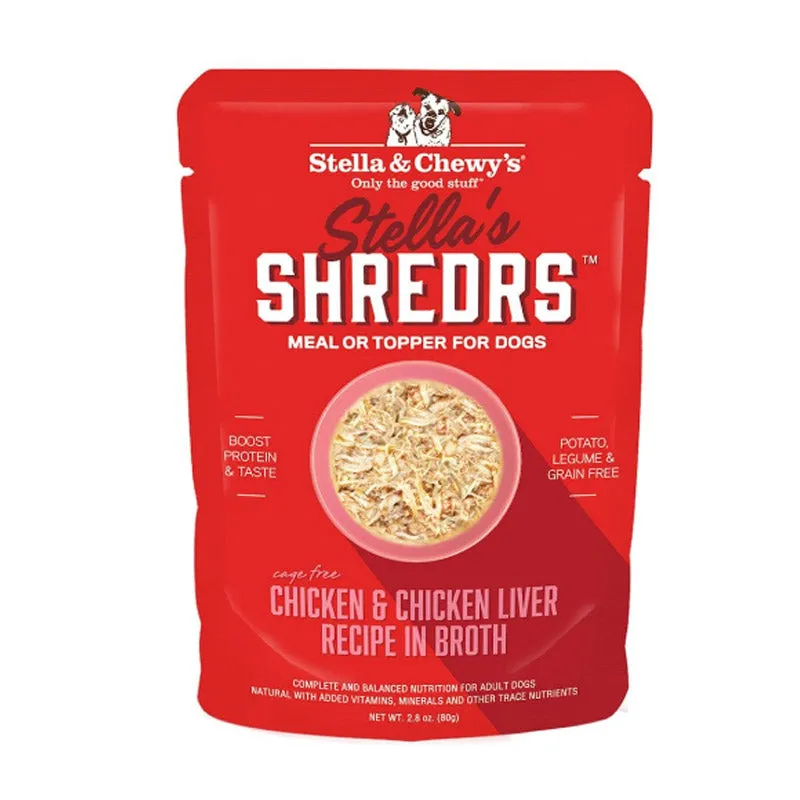 STELLA & CHEWY'S Stella's Shredrs Chicken & Liver Recipe for Dogs