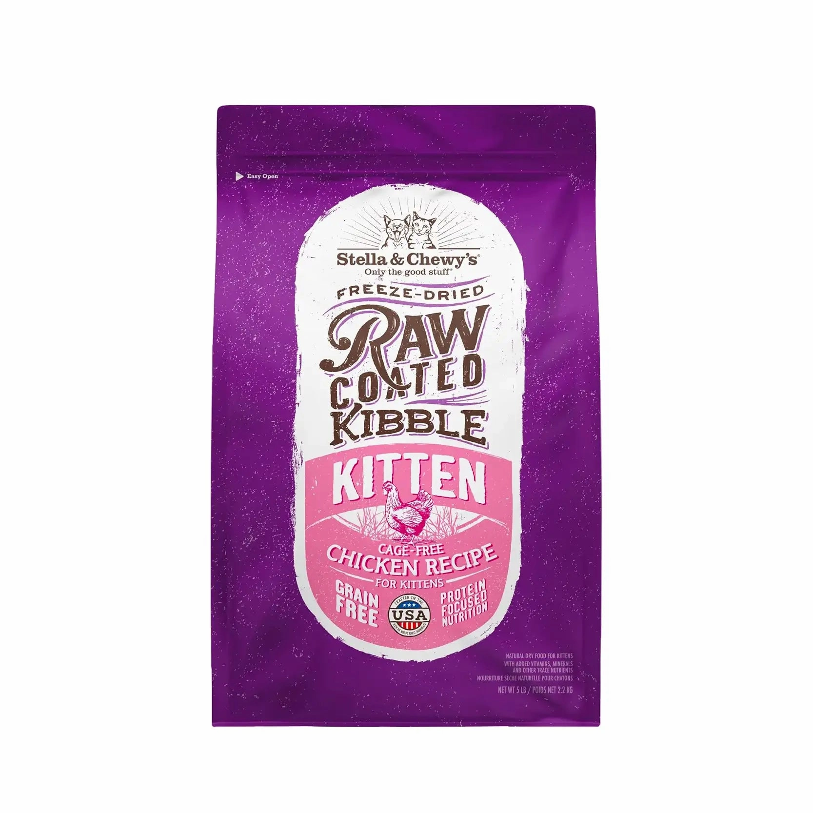 Stella & Chewy's - Freeze Dried Raw Coated Kibbles - Kitten (Cage-Free Chicken Recipe)