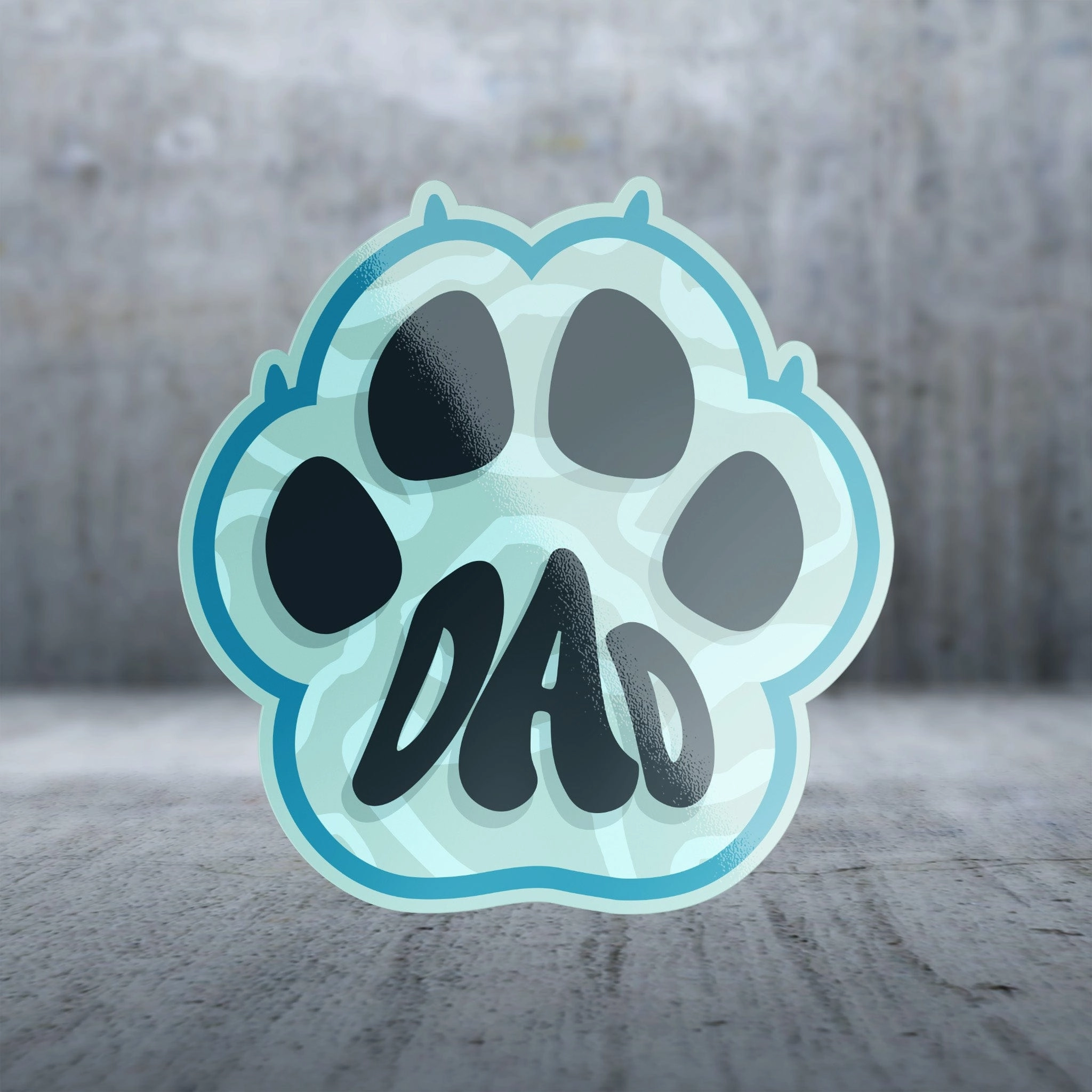 Sticker Pack Dog Sayings - Blue Paw Dad; Small Sticker