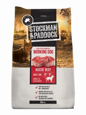 Stockman & Paddock - Working Dog Dry Food (20kg)