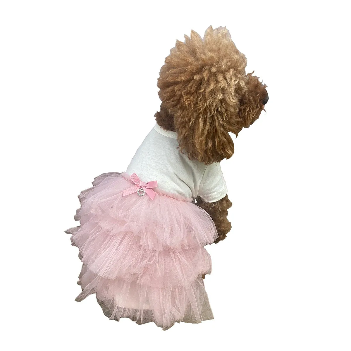 T-Shirt Tutu Dog Dress Blush