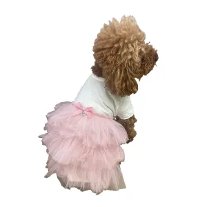T-Shirt Tutu Dog Dress Blush
