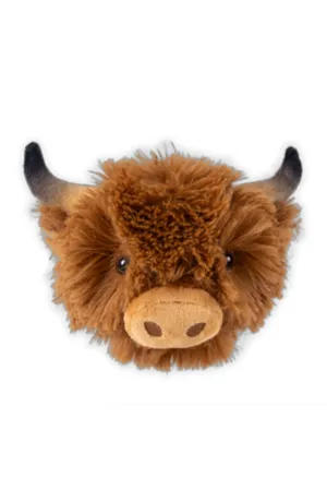Tall Tails Highland Cow Head 2-in-1 Dog Toy