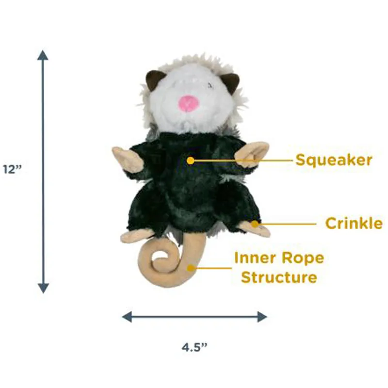 TALL TAILS Possum Rope Body Dog Toy