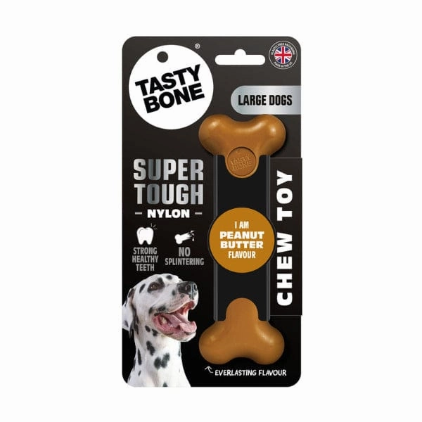 TastyBone Peanut Butter Flavour Nylon Bone for Dogs
