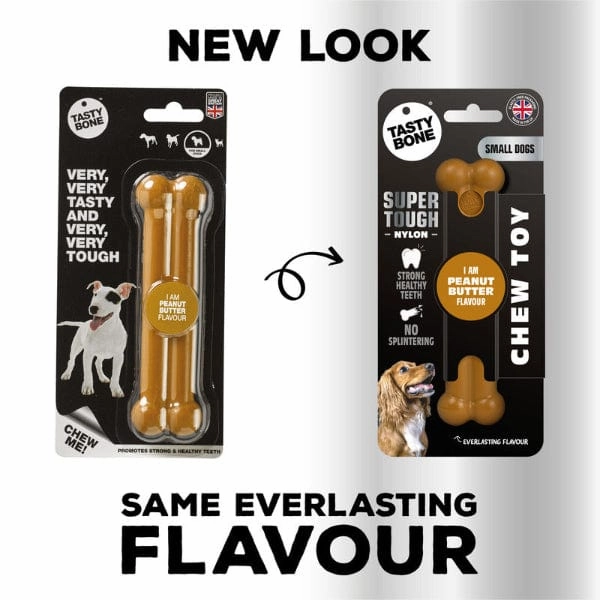 TastyBone Peanut Butter Flavour Nylon Bone for Dogs