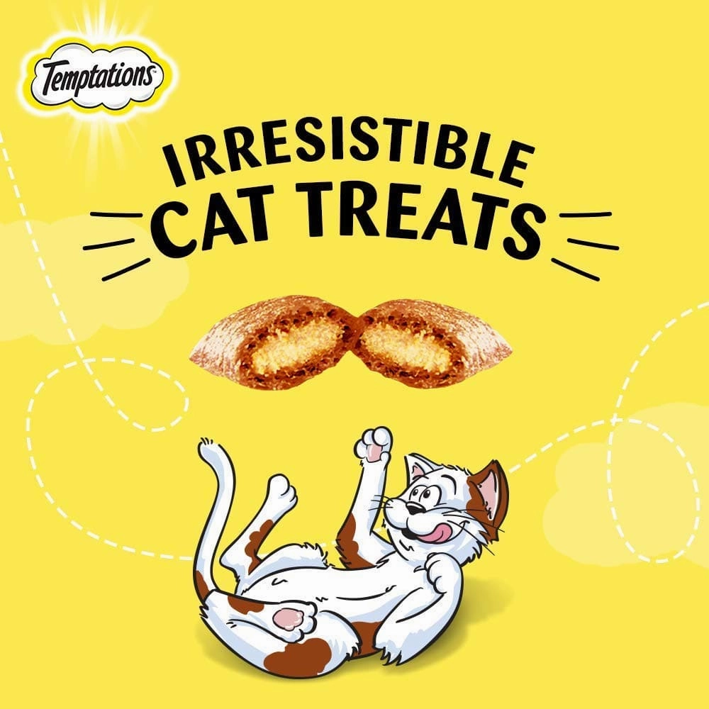 Temptations Seafood Medley Flavour, Tasty Chicken Flavour and Creamy Purrrr ee Chicken & Tuna Cat Treats Combo