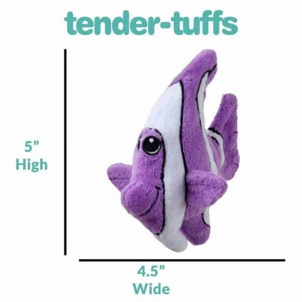 tender-tuffs Tiny Angelfish Plush Dog Toy