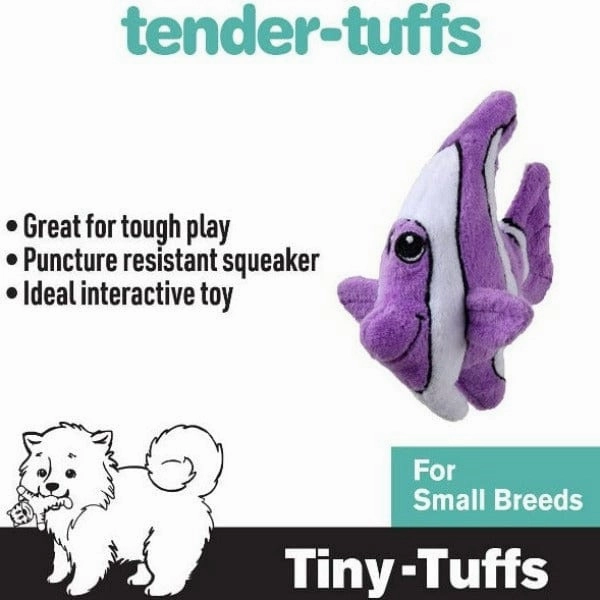 tender-tuffs Tiny Angelfish Plush Dog Toy