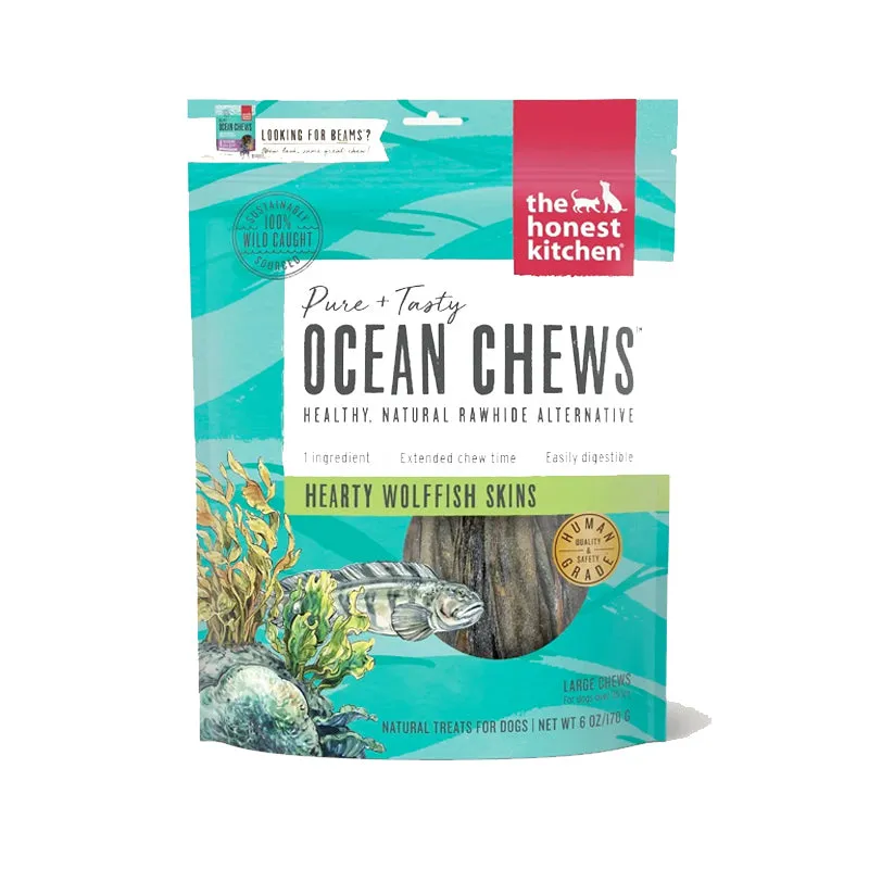 THE HONEST KITCHEN Ocean Chews Wolffish Skins Treat for Dogs