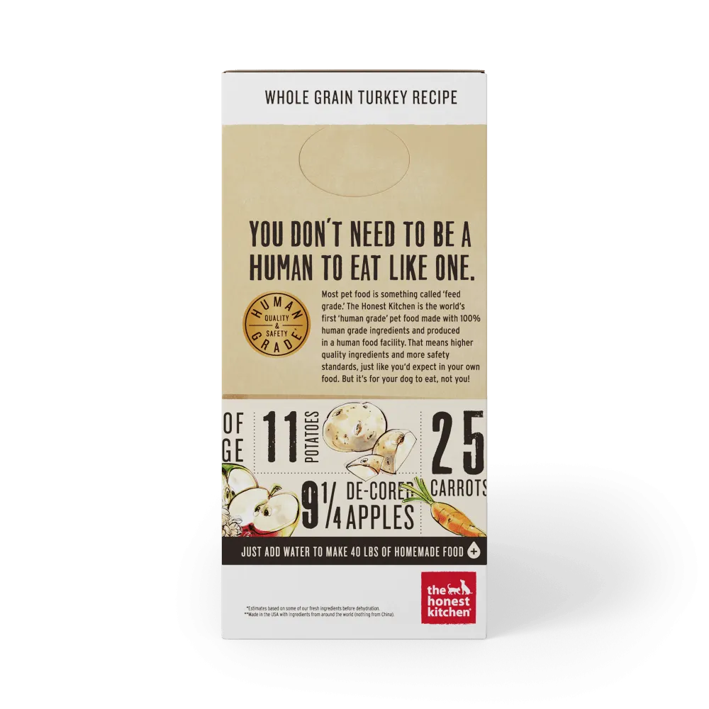 The Honest Kitchen Whole Grain Turkey Recipe Dehydrated Dog Food