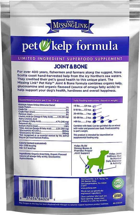 The Missing Link Pet Kelp Formula Joint & Bone Supplement for Dogs
