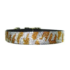 Tiger Crystal Dog Collar
