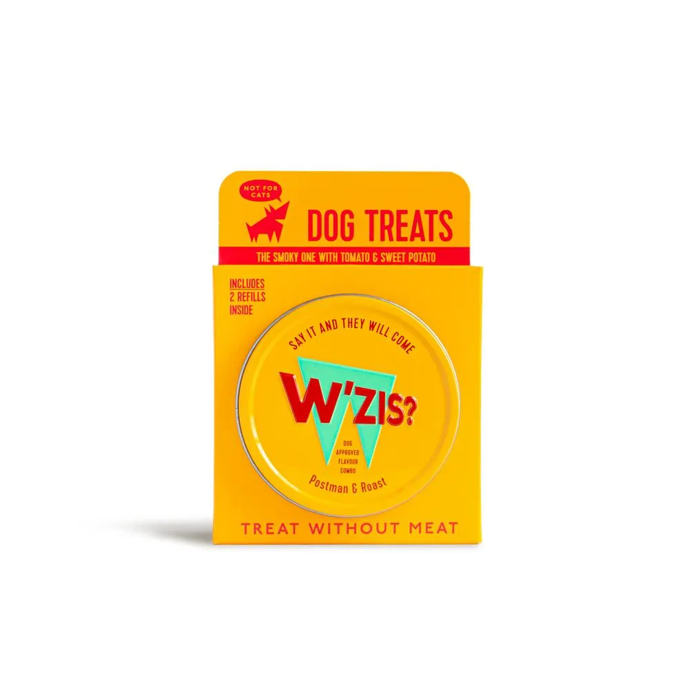 Tin and refills gift set: Postman & Roast Treats for Dogs