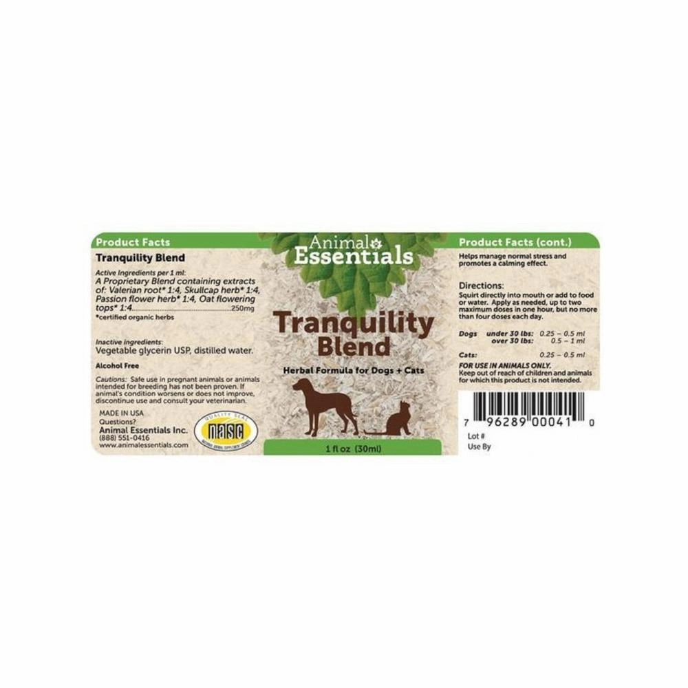 Tranquility Blend Herbal Formula for Dogs & Cats